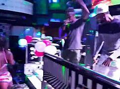 teen girl twerking in casual dance routine