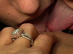 Brunette tenants skip rent, offering a steamy threesome with lesbian landlord instead.