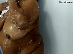 Relaxing shower time in hotel