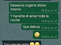 i'm heating up my girlfriend on whatsapp, and she gives me twerks