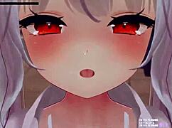 Touching big tits and more in cute hentai outfit with curvy 3d game!