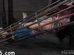 Four Beauties Get Rough Fucking In Petite Cage