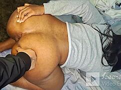 Morena de excelente cuerpo grita de placer al sentir toda mi verga dentro de ella, spanking her huge ebony ass