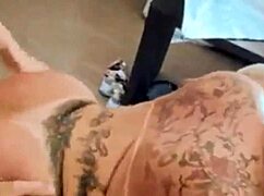 Cassiana costa rides with anal plug in cowgirl position