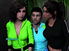 Intertwined episode 155 features cute curvy characters in 3D.