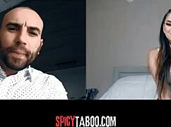 Horny Stepdaughter Gets Naughty on Video Call with Stepdad