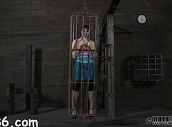 Four Beauties Get Rough Fucking In Petite Cage