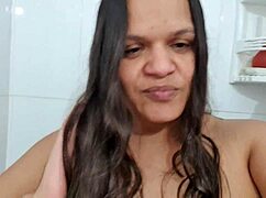 Latina Prostitute Teases Cuckold Husband Evandro