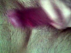 Masturbating to orgasm with big cock