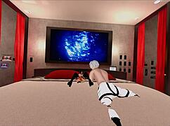 Fox meets fox in a wild encounter on 04-12-2023.