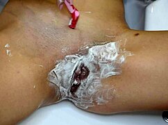 Unshaven Pussy Shaving in Close-Up POV, Wow!