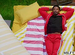 Milfy BBC-Hungry Blonde MILF Charlie Devours Ex-BF's Cock in Wild Deepthroat Session. Insatiable!