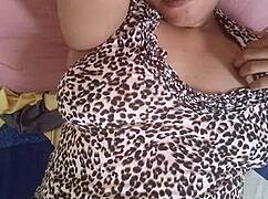 Hot stepdaughter squirts on stepdad's bed moaning loud 😍