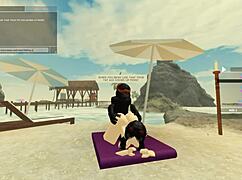 damn, wet legs riding monster cock in wild doggystyle action! 😜