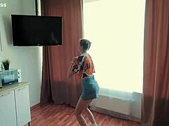 intense workout with step sister elena ross in wild trailer with subtitles