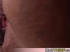 slutty milf and stepdaughter caught shoplifting now pay with tits and ass