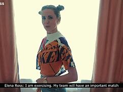 intense workout with step sister elena ross in wild trailer with subtitles