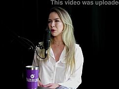 Beautiful blonde gets anal and squirts in group sex