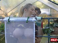 Damn, Jenna Starr and Diego Perez bang hard in her garden! 🔥