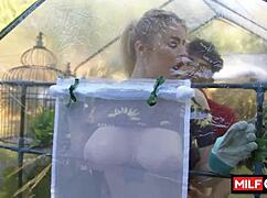 Damn, Jenna Starr and Diego Perez bang hard in her garden! 🔥