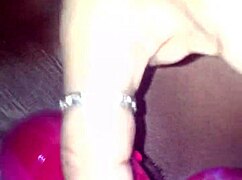 ex ebony girlfriend plays vibrator then sucks my cock