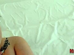 Busty Brit Giving Head To Dweeb