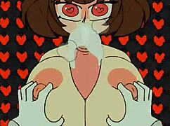 Chara sucks big tits in titty fuck