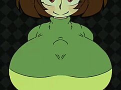 Chara sucks big tits in titty fuck