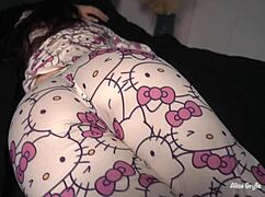 damn lucky guy fucked hard & creampied hot cute stepsister late night