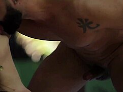 my masseur is so hot, i sat my ass on his big cock