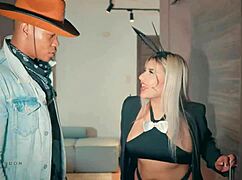 Can you handle this hardcore interracial quickie with petite girl and big black cock on Halloween?