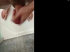 Showering My Dick With Muscular Blonde Bodybuilder In Blue Eyes