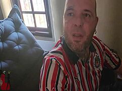 My cuckold didn't notice I came back late from the gym with a creampie surprise for him to clean up