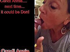 Εγώ, η Candi Annie, πιπιλίζω πουλί κατόπιν παραγγελίας και καταπίνω μια γουλιά σπέρμα, είναι τόσο καυτό!