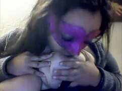 Bbw playing with her toy