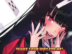 Jabami yumeko exposes cheating and submits you in femdom joi dice game