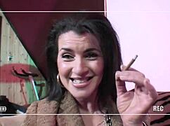 Brunette Mature Slut in Wild Foursome Action