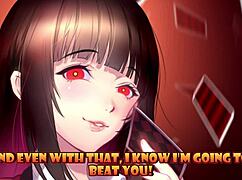 Jabami yumeko exposes cheating and submits you in femdom joi dice game