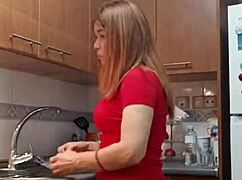 mother-in-law in sexy clothes gets fucked