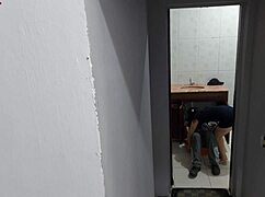 Wife sneaks around with the plumber for a dirty hookup