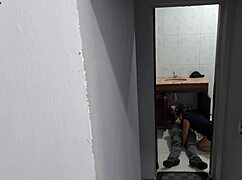 Wife sneaks around with the plumber for a dirty hookup