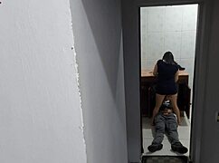 Wife sneaks around with the plumber for a dirty hookup