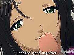 wow, this hentai babe squirts cum everywhere after a monster blowjob 😍