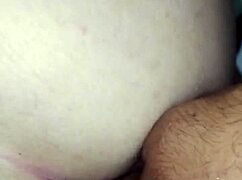 huge cumshot in ass, she pushes it out