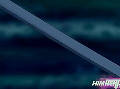 wow, this hentai babe squirts cum everywhere after a monster blowjob 😍