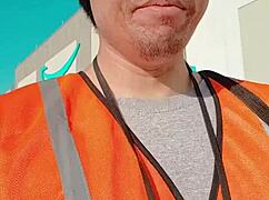 Asiatică Singură Plimbare în Aer Liber la Muncă?