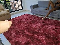 Morrita Latina, just 18, rides as a hot student and stepsister.