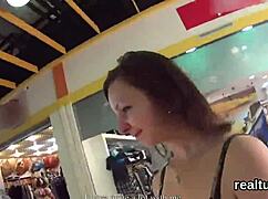perfect czech teenie seduced at mall, penetrated deep in wild pov