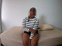 i watch xiomara get massive cumshot on shaved face during teen interview