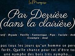 Behind in the clearing, french nympho anal fucked publicly